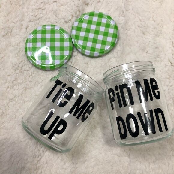 🆕 Hair Ties / Pins Gingham Container Organizer - Picture 4 of 6